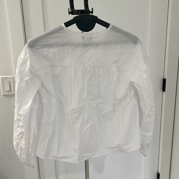 NWT Who What Wear Collection Kat Poet Top in White - Limited Run - Picture 4 of 4